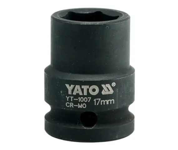 YATO ISKULÄPPÄ 6-KULMA 1/2" LYHYT 17MM Viikonlopputarjous