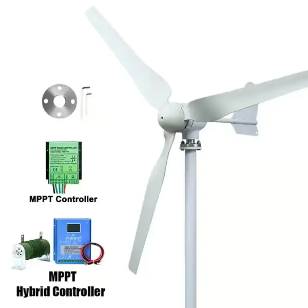 Kotitalouden tuulivoimala - 4000W tuuligeneraattori - 12V matalajännite - AC 12/24/48V lähtö - Hiljainen käyttö - Tuuli-aurinko hybridiin - With Hy... Eniten Myyty