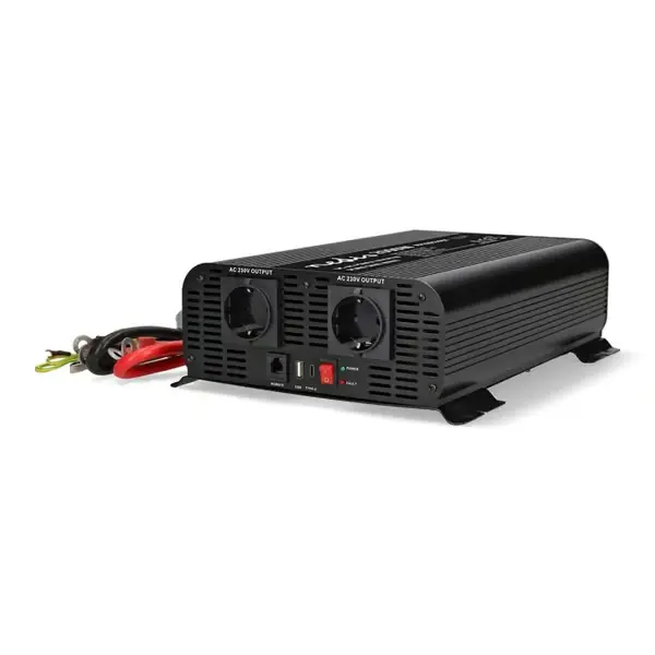 Nedis Invertteri Puhdas Siniaalto Tulojännite 24 V DC Laitteen lähtövirran liittimet Type F (CEE 7/3) / USB-A / 1x USB-C™ 230 V AC 50 Hz ... Tarjoushinta
