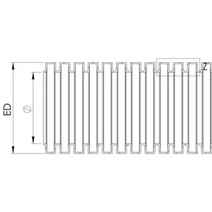 Halpa Hinta Wiska 10109182 BCAB-L-10-BK Bølgerør Sort 10 mm 50 m