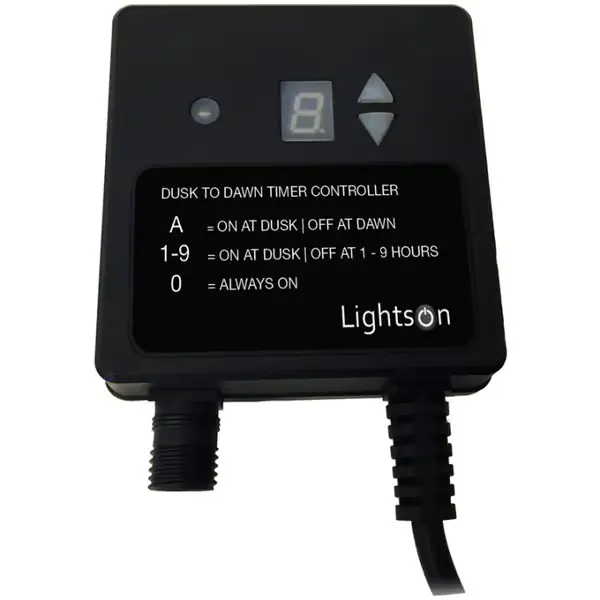 Vain Rajoitetun Ajan LightsOn Ljussensor/timer max 150W IP44