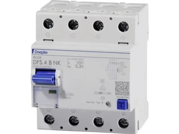 Doepke Schaltgeräte GmbH RCD all-current sensitive DFS4 063-4/0.03-B 4-napainen 63/0.03A (09144995) Superhinta