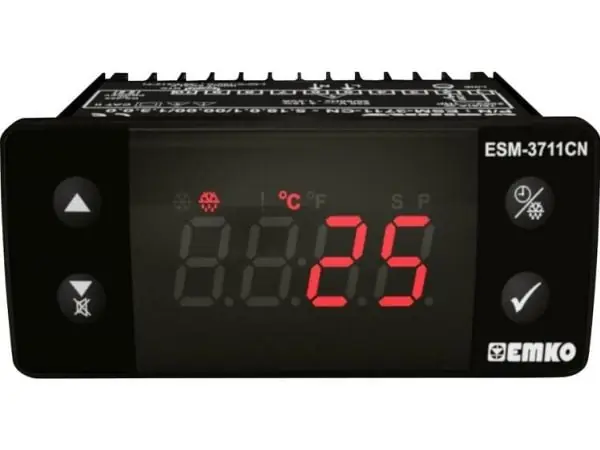Emko ESM-3711-CN.8.18.0.1/00.00/1.0.0.0.0 2-pisteohjaus Lämpötilansäädin NTC -50 - 100 °C Rele 16 A (L x S x K) 65 x 76 x 35 mm Tarjous
