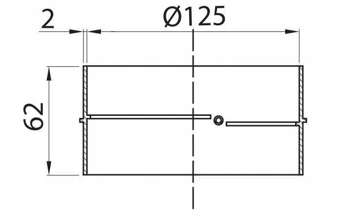 Pyöreä kanavaliitin 125 mm VENTS 593 Tarjous