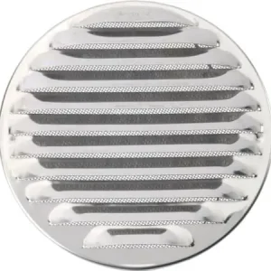Wallair N31841 Udsugningsgitter Rustfrit stål Passer til rørdiameter 16 cm Pikatoimitus