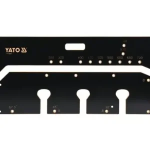 Yato YT-70890, Malli keittiön työtasojen kiinnitykseen, musta, 390 mm, 1000 mm, 1,2 cm Kampanjahinta