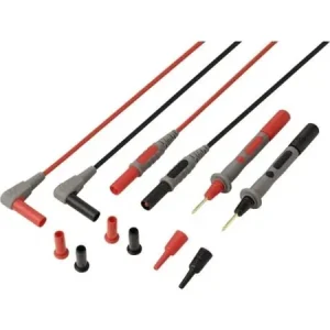 VOLTCRAFT MSL-820 Testijohto 4 mm pistoke Testikärki 1,2 m Punainen, musta 1 pari Rajoitettu Tarjous