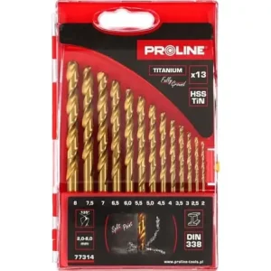 Wiertło Pro-Line WIERTŁA DO METALU HSSTIN DIN338 SZLIF.13SZT(2-8MM)PROLINE Paras Hinta