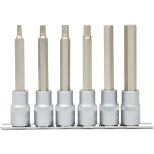 Aito KS Tools 911.1336, Pistorasiasarja, 1/2", 6 pää(t), Kromivanadiini-teräs, DIN 3120, ISO 1174, DIN 7422, 750 g