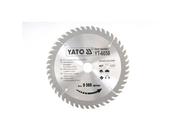 Yato Diskinis pjūklas medienai 160x20mm 48z YT-6058 YT-6058 Korkea Laatu