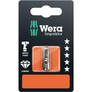 Wera 855/1 IMP DC SB SiS 05073921001 Ristikkäisleikkuuterä PZ 2 Työkaluteräs Timanttipinnoitettu D 6,3 1 kpl 1 kpl Erikoistarjous