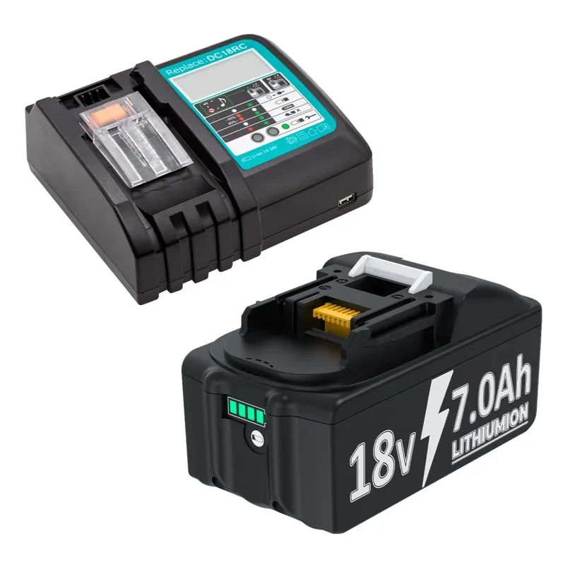 Vaihtobatteri BL1830 lle, 18V, 7000mAh kapasiteetti,1 kpl 1 laturi Edullinen