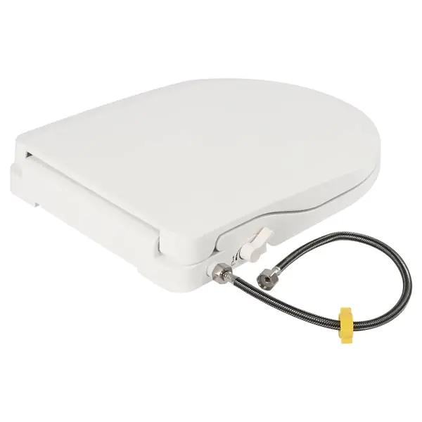 WC-istuinkansi bidellä - D-tyyppi - Kaksoissuuttimet - G 1/2 (1,27 cm) liitäntä - Irrotettava - EU-pistoke - Valkoinen Eniten Myyty
