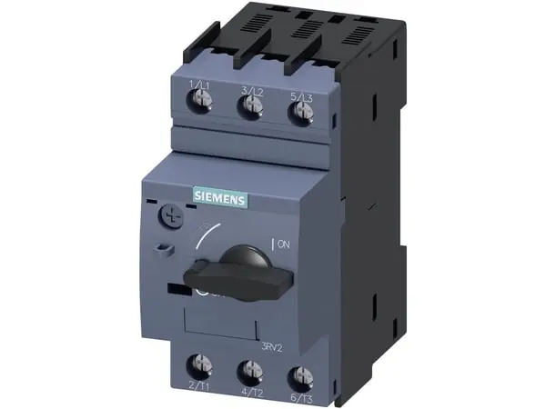 Alennettu Hinta Siemens 3RV2011-1FA10 Katkaisija 1 kpl Asetusalue (virta) 3,5 - 5 A Kytkentäjännite (max.) 690 V/AC (L x K x S) 45 x 97 x 97 mm