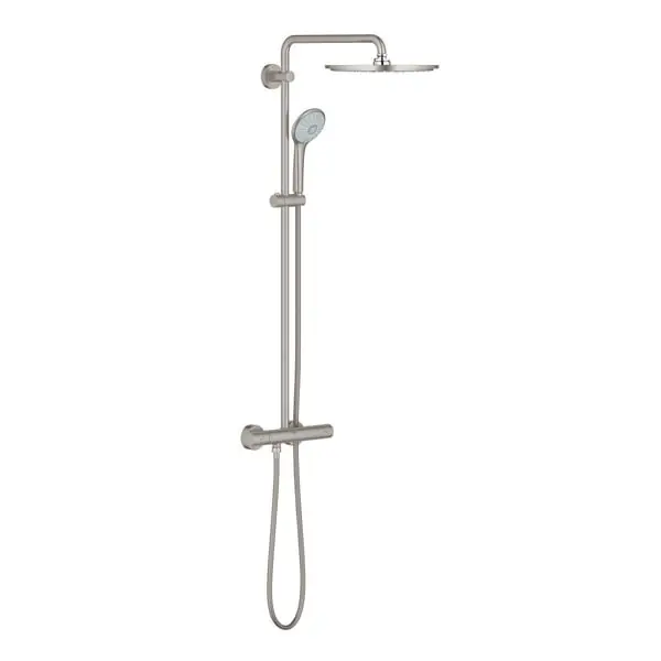 Ajankohtainen Grohe Euphoria 310 suihkujärjestelmä termostaatilla - Harjattua terästä