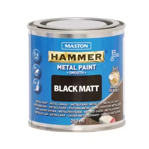Uutuus MAALI HAMMER SILEÄ MATTA MUSTA 250ML