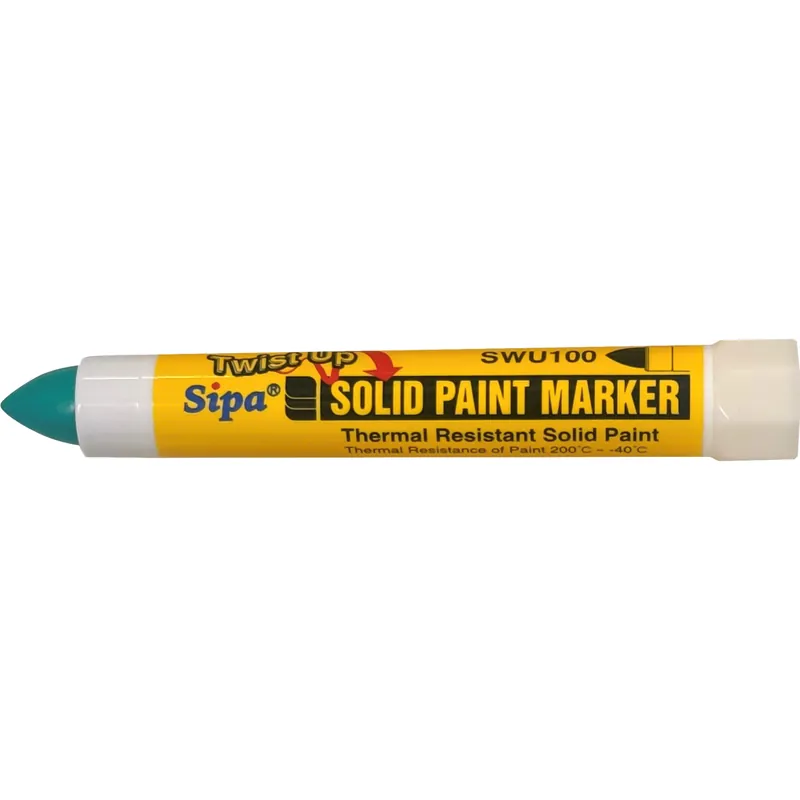 Merkintäkynä Sipa Twist Up Solid Marker vihreä Sertifioitu