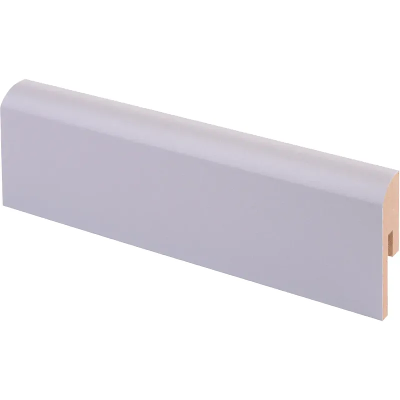 Vain Rajoitetun Ajan Jalkalista Maler Pyörre R10 MDF harmaa 12x42x2750, 10 kpl