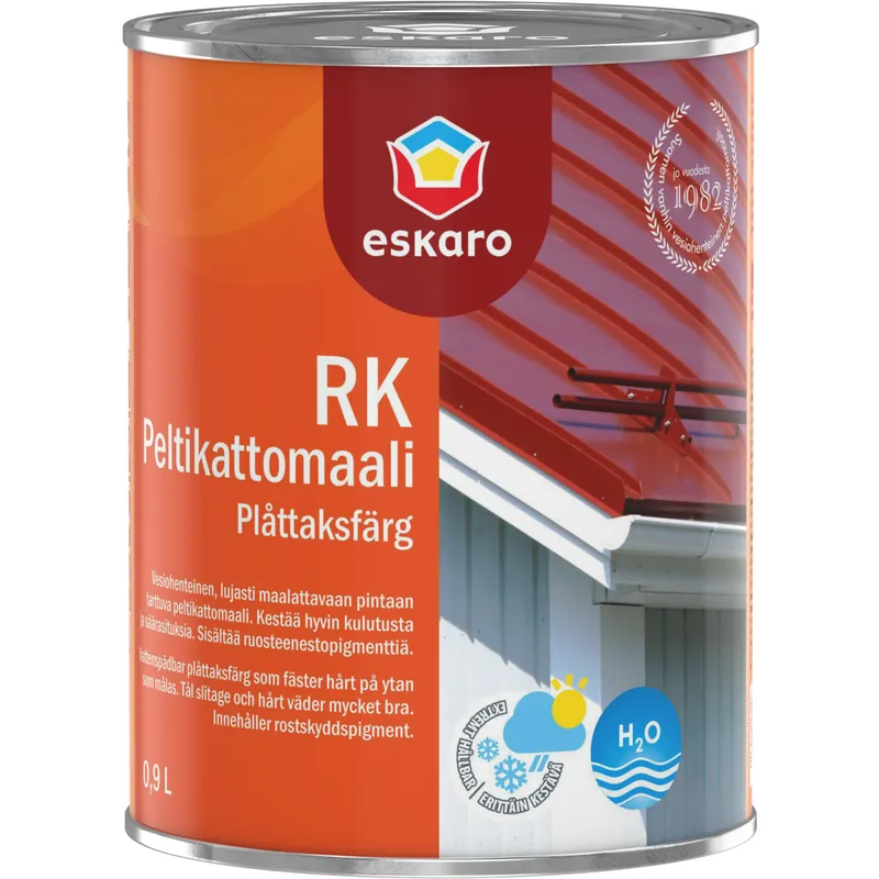 Edullinen Hinta Peltikattomaali Eskaro RK 0,9 l grafiitinharmaa