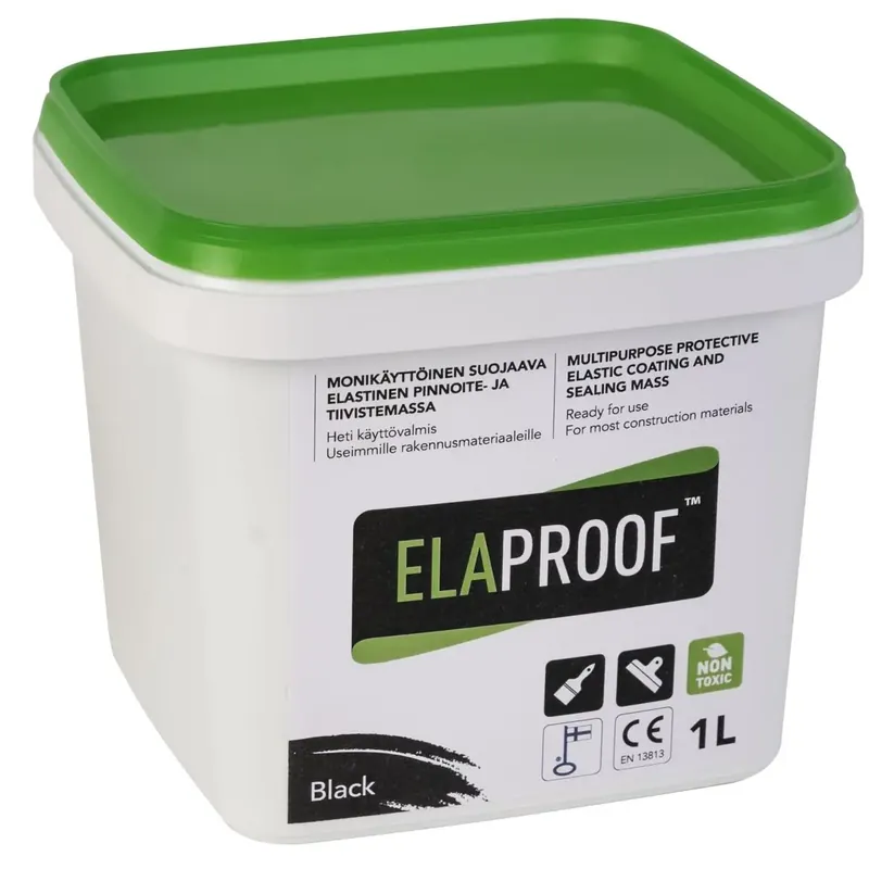 Sertifioitu Elaproof Classic H musta 1L