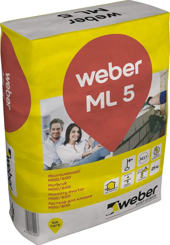 Weber ML5 Muurauslaasti M100/600 25kg Alennettu Hinta