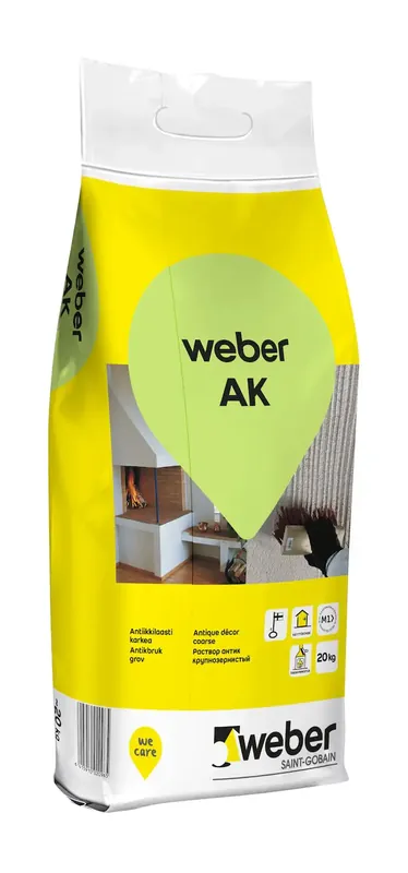 Weber AK Antiikkilaasti 1,5mm 20kg Vain Rajoitetun Ajan