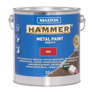 Lähetetään Heti Maston Hammer metallimaali punainen sileä 2,5L