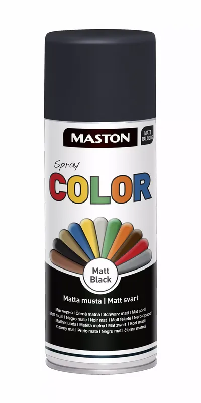 SPRAYMAALI MATTA MUSTA 400ML MASTON COLOR Päivän Tarjous