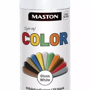 SPRAYMAALI KIILTÄVÄ VALKOINEN 400ML MASTON COLOR Suosittu