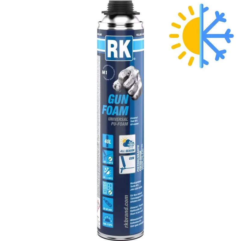 Uusi Kokoelma Yleisvaahto 750ml pistooli -60 °C - +100 °C Ympärivuotiseen käyttöön