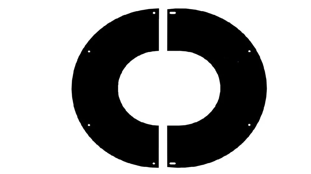 Sisäkaton peitelevy Jeremias, musta, 0-15 astetta, Ø150 mm Osta Nyt