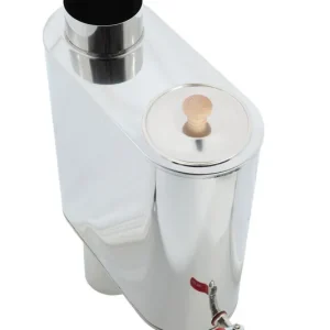Aito Jeremias vedenlämmitin, vesisäiliösäiliö piippumalli 22L, rst, sopii Ø115mm putkiin