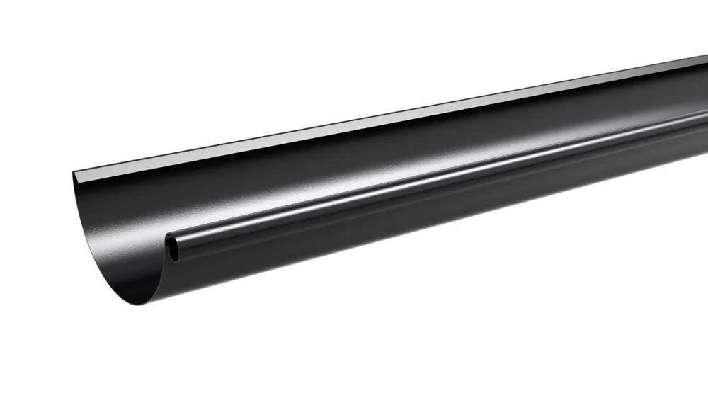 Sadevesijärjestelmä Ruukki puolipyöreä vesikouru 6.0m ø125mm, eri värejä Bestseller