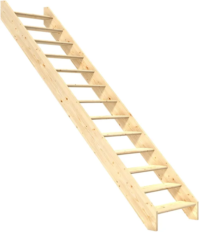 Portaat Dolle Paris, 2805 mm, suora, ilman kaidetta, avonainen malli, käsittelemätön kuusi Tarjoushinta