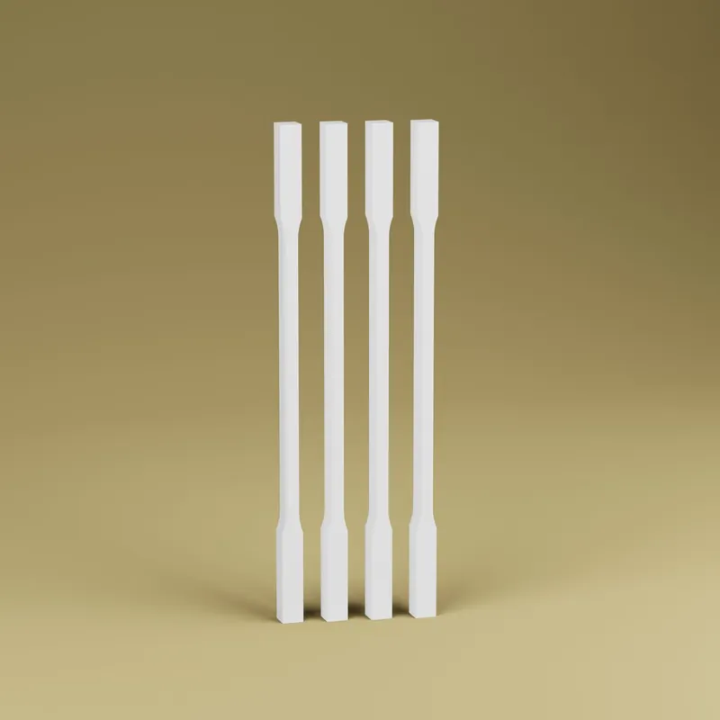 Kaidepinna Lundbergs Stockholm 950mm MDF valkoinen 4kpl/pkt, alajohteeseen asennettava Suoraan Valmistajalta