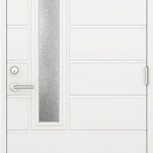 Ajankohtainen Ulko-ovi Oulux Modern 9-10x21 karmi 115 mm valkoinen