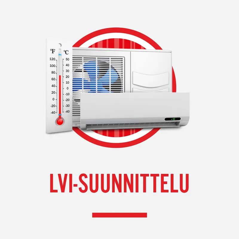 Erikoistarjous LVI-suunnittelu uusi talo 1-kerroksinen/max. 100m2
