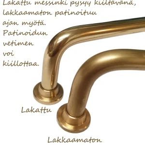 Lankavedin Retro 128mm messinki kiillotettu lakkaamaton Halpa Hinta