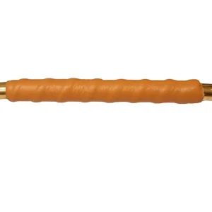 Tilaa Nyt Nahkapäällysteinen lankavedin, messinki ruskealla nahalla, 128mm