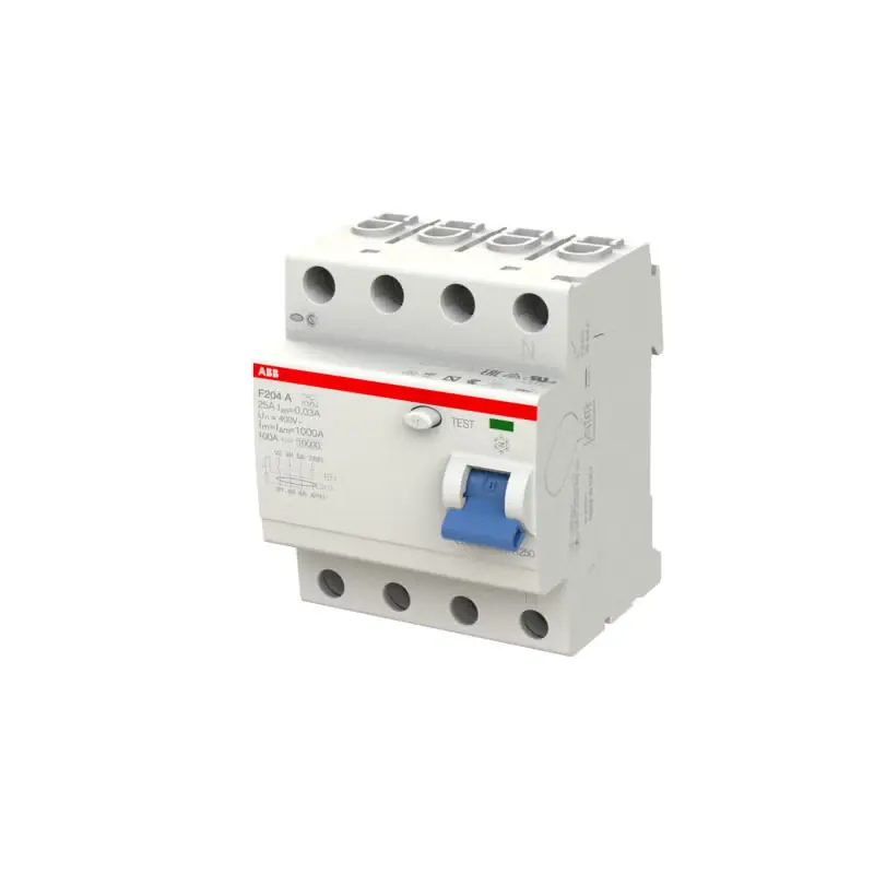 ABB FH204A-25 VIKAVIRTASUOJAKYTKIN 30mA 4P A / 25A - 3303521 Älä Missaa