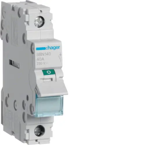 Superhinta HAGER KUORMANKYTKIN SBN140 0-1 2N 40A 230VAC DIN - 3637642