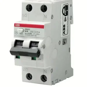 ABB DS201-C10A30 VIKAVIRTAJOHDONSUOJA 30mA 10A 2-NAP C - 3211154 Ilmainen Palautus