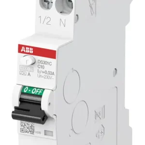 ABB DS301 VIKAVIRTAJOHDONSUOJA 30mA 2P A / C10 - 3214084 Alkuperäinen