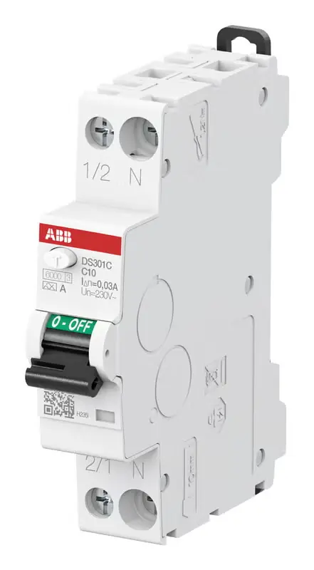 ABB DS301 VIKAVIRTAJOHDONSUOJA 30mA 2P A / C10 - 3214084 Alkuperäinen