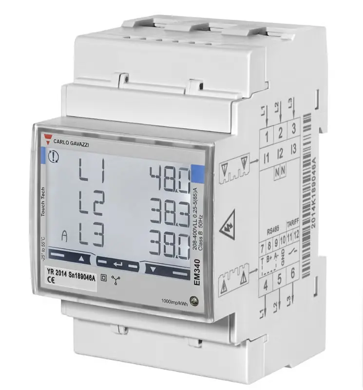 Älä Missaa CARLO GAVAZZI ENERGIAMITTARI EM340 3V 65A LK B DIN - 6706032